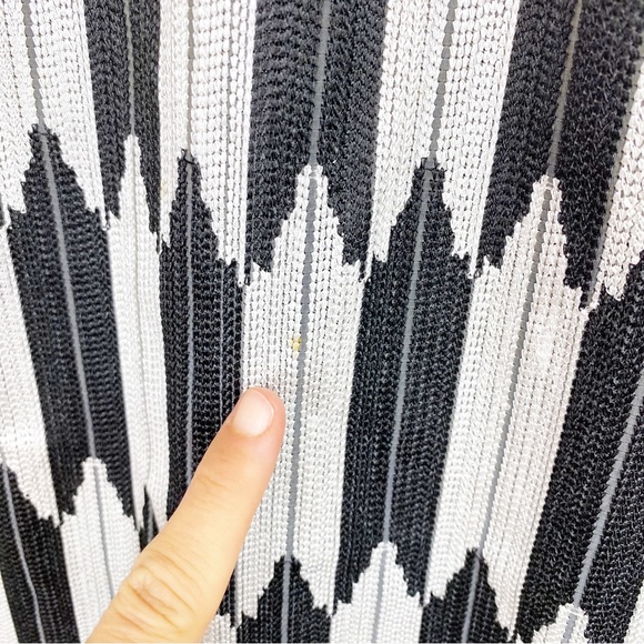 Sachin + Babi | Black Embroidered Mesh Abstract Ikat Top - Picture 8 of 9